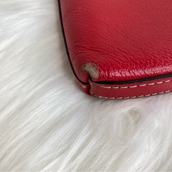 Kate Spade Red Pebbled Leather Clutch/Wallet - Picture 4 of 6